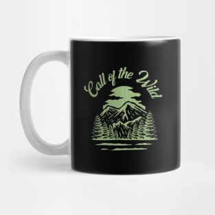 Call of the Wild Green Wooded Mountains Mug